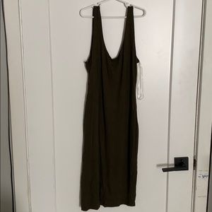 Forest green mini dress